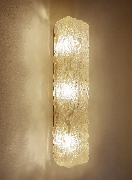 Image 1 of Vintage Limburgse Glazen Wandlamp