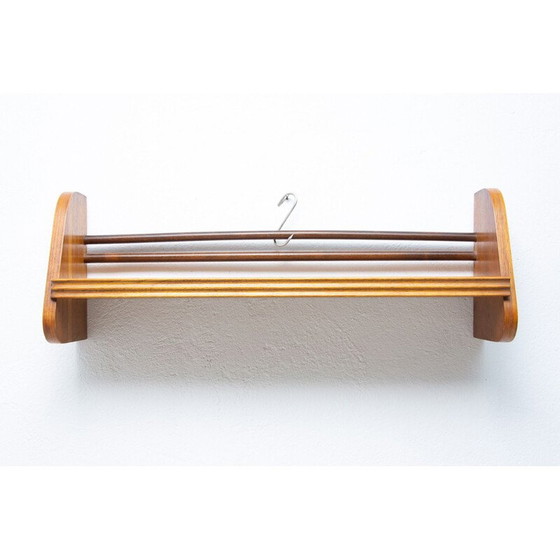 Image 1 of Vintage wandplank in beukenhout van Uluv, Tsjechië 1960