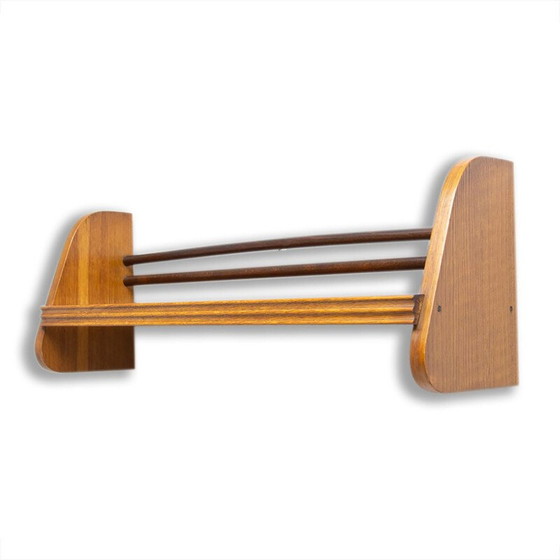 Image 1 of Vintage wandplank in beukenhout van Uluv, Tsjechië 1960