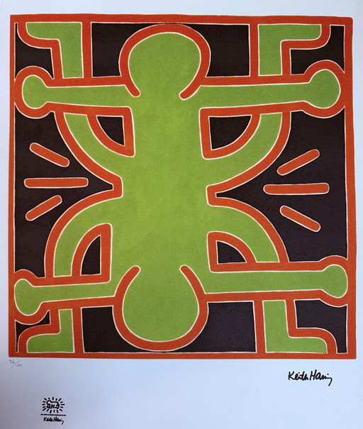 Keith Haring: Gesigneerde Lithografie, Genummerd 96/150.