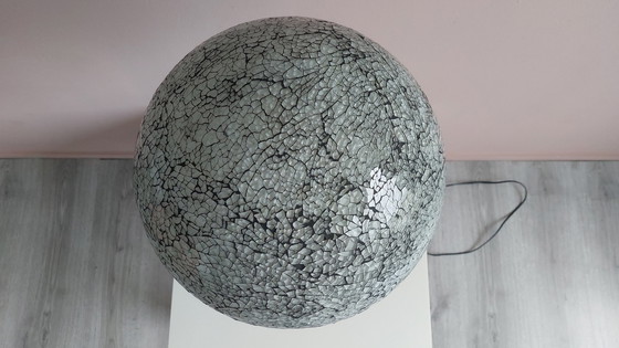 Image 1 of Vintage Glas Mozaik Tafellamp Jaren 90.