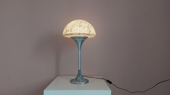 Image 1 of Vintage Glas Mozaik Tafellamp Jaren 90.