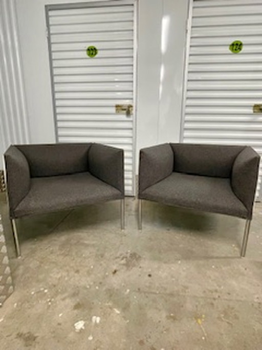 2x B&B Italia fauteuils Hollow HO80 door Patricia Urquiola