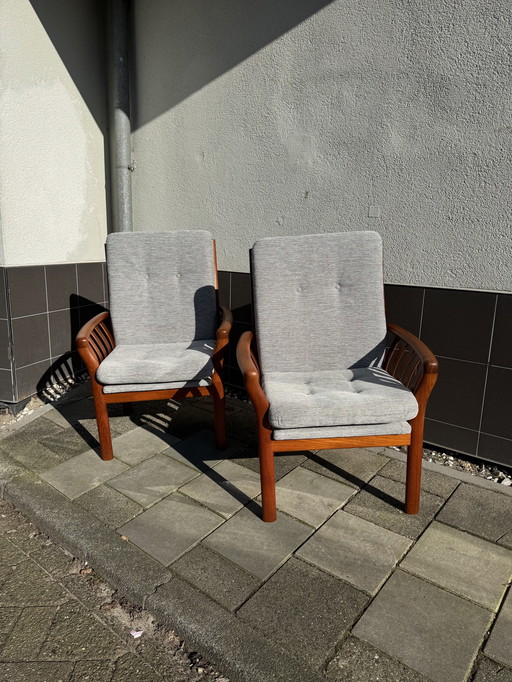 Paar Schou Andersen Lounge Stoelen