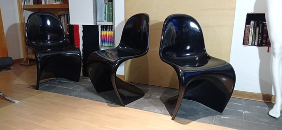 Image 1 of 2x Vitra Stoel Classic S van Verner Panton