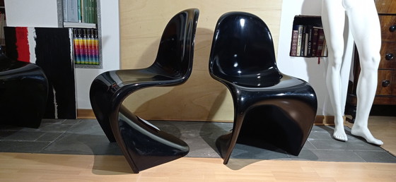 Image 1 of 2x Vitra Stoel Classic S van Verner Panton