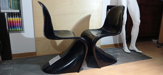 Image 1 of 2x Vitra Stoel Classic S van Verner Panton