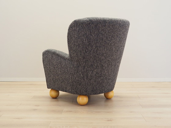 Image 1 of Grijze fauteuil, Scandinavisch ontwerp, Productie: Denemarken