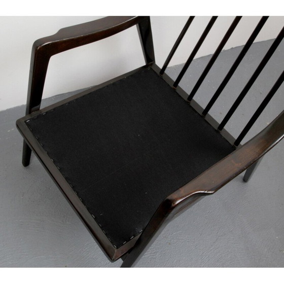 Image 1 of Vintage duitse fauteuil van hout - jaren 1950
