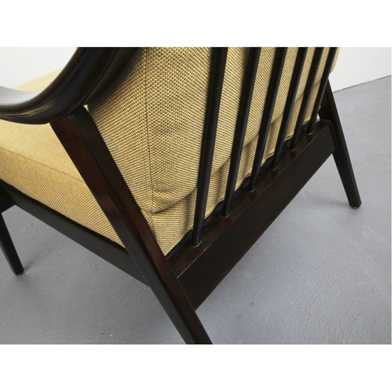 Image 1 of Vintage duitse fauteuil van hout - jaren 1950