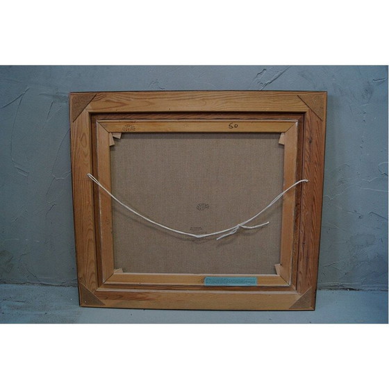 Image 1 of Vintage olieverfschilderij door Roald Hansen, Denemarken 1980