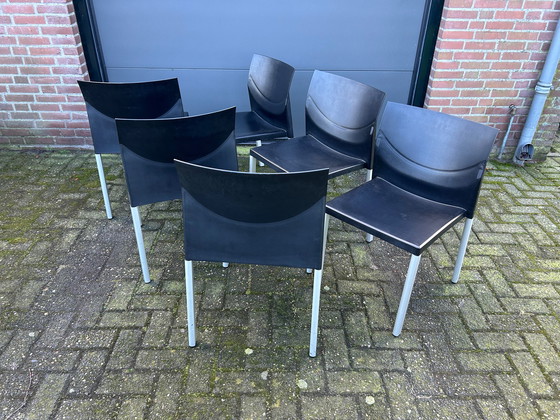 Image 1 of 6x Leolux Myto eetkamerstoelen