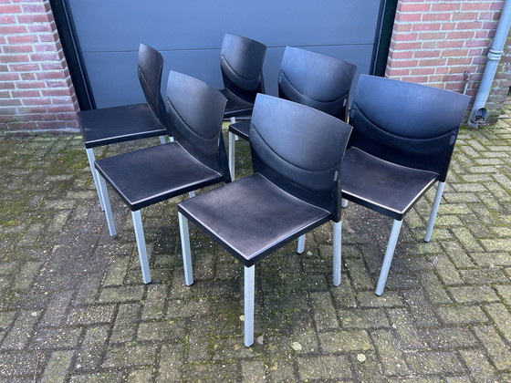 Image 1 of 6x Leolux Myto eetkamerstoelen