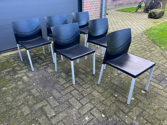 Image 1 of 6x Leolux Myto eetkamerstoelen