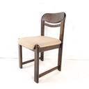 4x vintage brutalist stoel