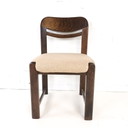 4x vintage brutalist stoel