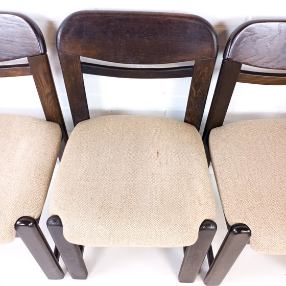 Image 1 of 4x vintage brutalist stoel