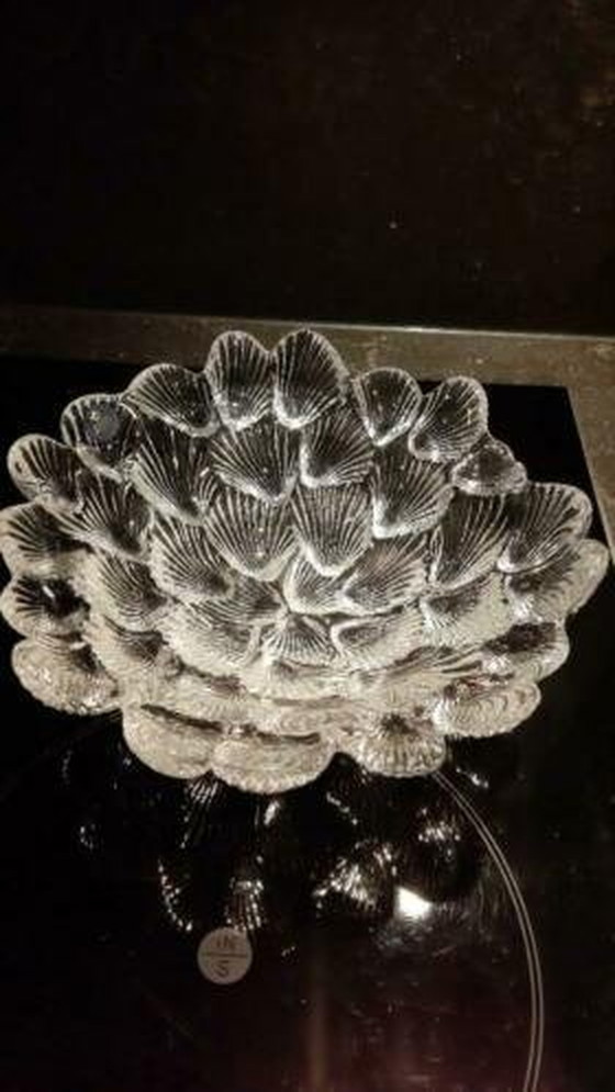 Image 1 of Royal Copenhagen Crystal Clam Shell Bowl Denemarken