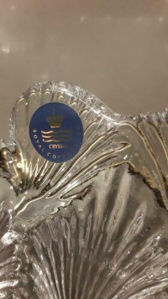 Image 1 of Royal Copenhagen Crystal Clam Shell Bowl Denemarken