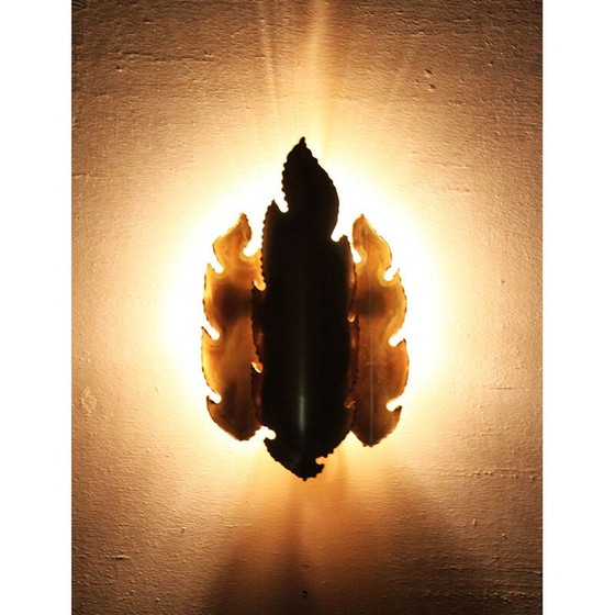 Image 1 of Vintage messing wandlamp van Sven Aage Holm Sørensen, Denemarken 1960