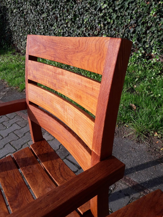 Image 1 of 6x Queens Teak teakhouten stapelstoelen