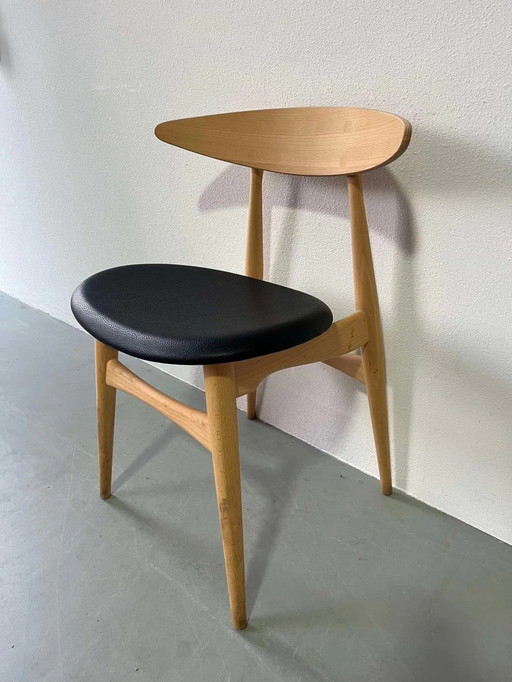 Set 6 Hans Wegner CH33 stoelen 