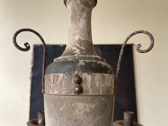 Image 1 of Hanglamp Voor Kaarsen Kerklamp Kaarsenlamp Antiek Frans