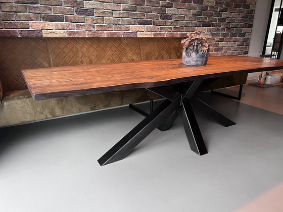 Image 1 of Industriële Eettafel Set