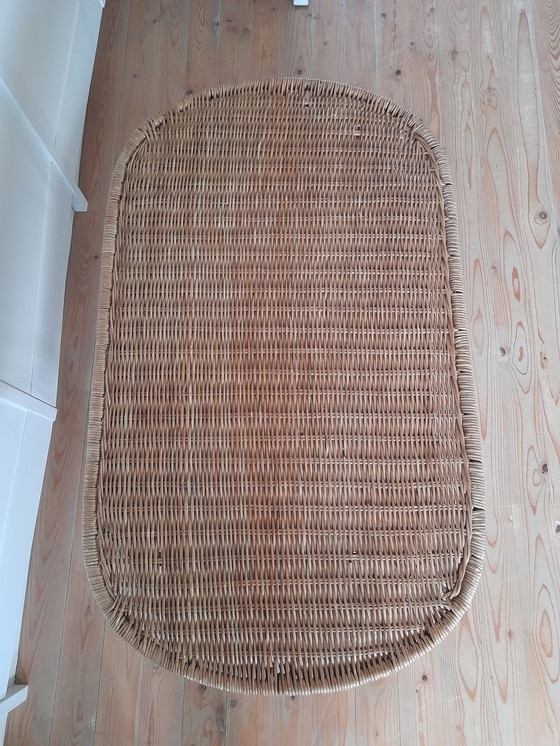 Image 1 of 70S Vintage Rotan Tafeltje