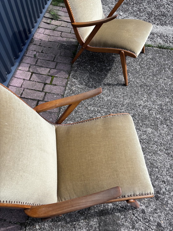 Image 1 of 2 X Vintage Easy Chair Fauteuil