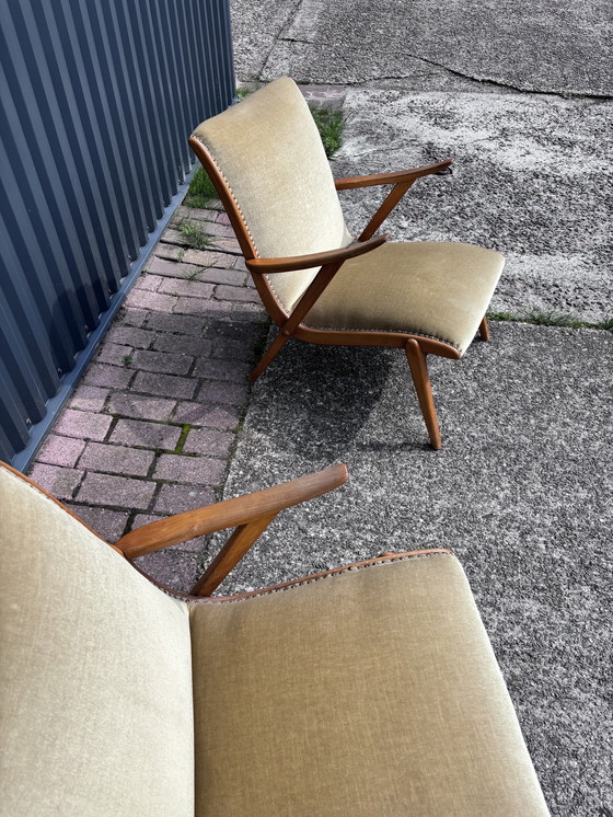 Image 1 of 2 X Vintage Easy Chair Fauteuil