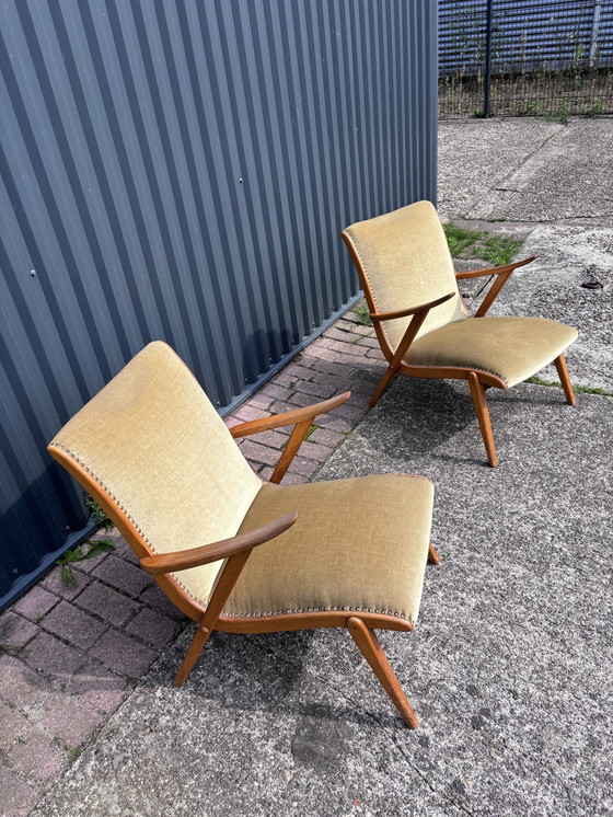 Image 1 of 2 X Vintage Easy Chair Fauteuil