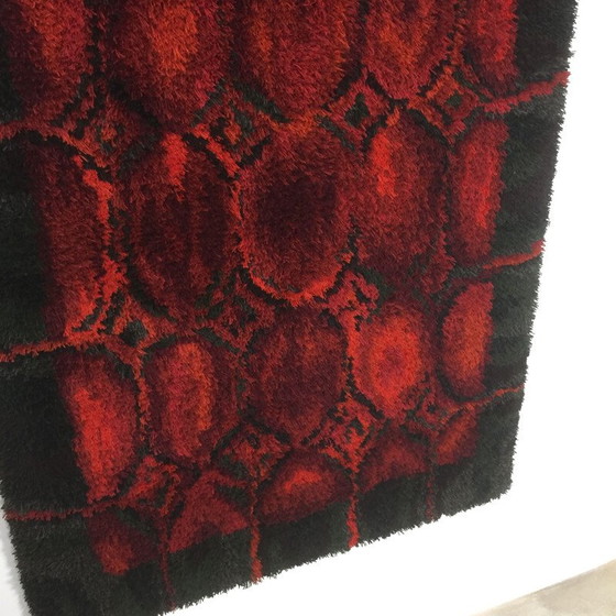 Image 1 of Vintage wandkleed Rya van Helena Koskivaara voor Wetterhoff 1960