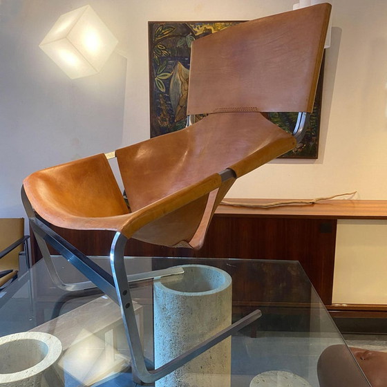 Image 1 of Pierre Paulin F444 Leren Fauteuil Artifort 1963