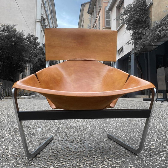 Image 1 of Pierre Paulin F444 Leren Fauteuil Artifort 1963