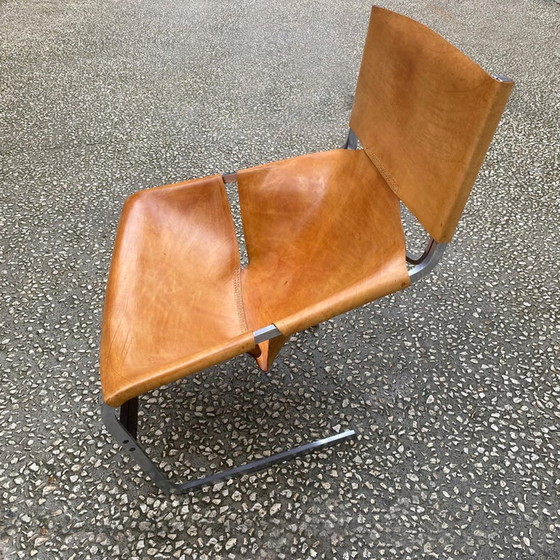 Image 1 of Pierre Paulin F444 Leren Fauteuil Artifort 1963