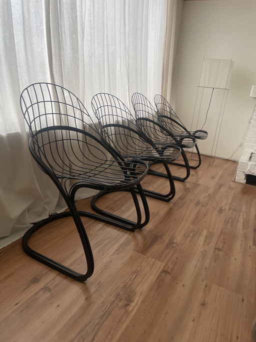 4X Gastone Rinaldi Stoelen Model Pascale