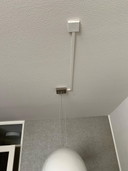 Stout verlichting witte hanglamp