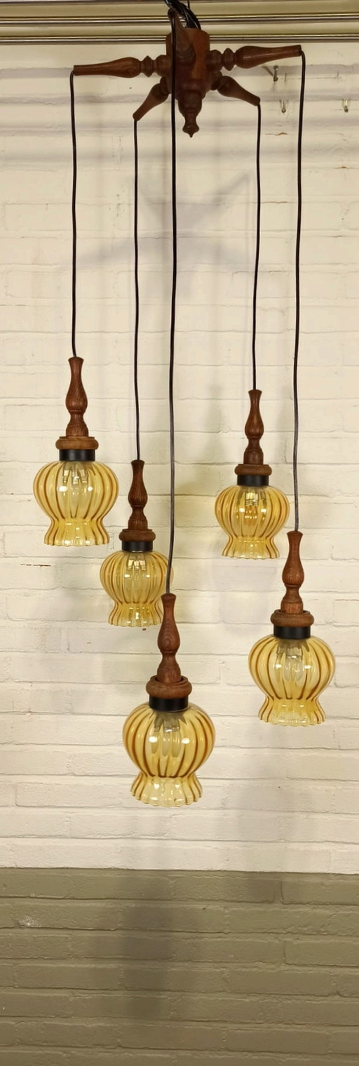 Vintage grote cascade hanglamp