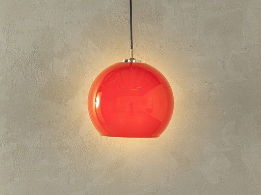 70S Ronde Glazen Plafondlamp