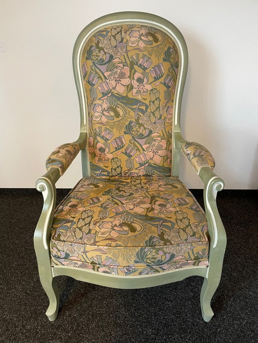 Antieke Louis Philippe Voltaire fauteuil