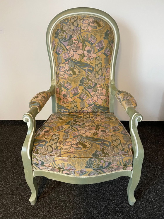 Image 1 of Antieke Louis Philippe Voltaire fauteuil