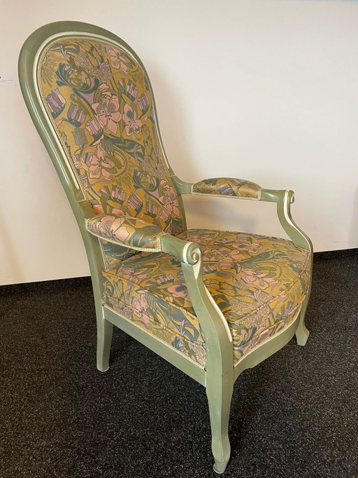 Antieke Louis Philippe Voltaire fauteuil