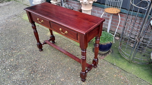 Klassieke Engelse Sidetable, Haltafel, Wandconsole Afm. 100 X 35Cm En 75Cm Hoog.