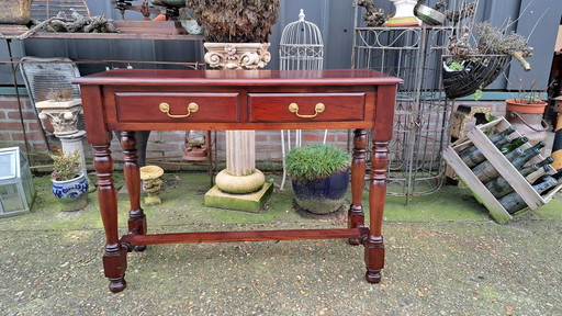 Klassieke Engelse Sidetable, Haltafel, Wandconsole Afm. 100 X 35Cm En 75Cm Hoog.