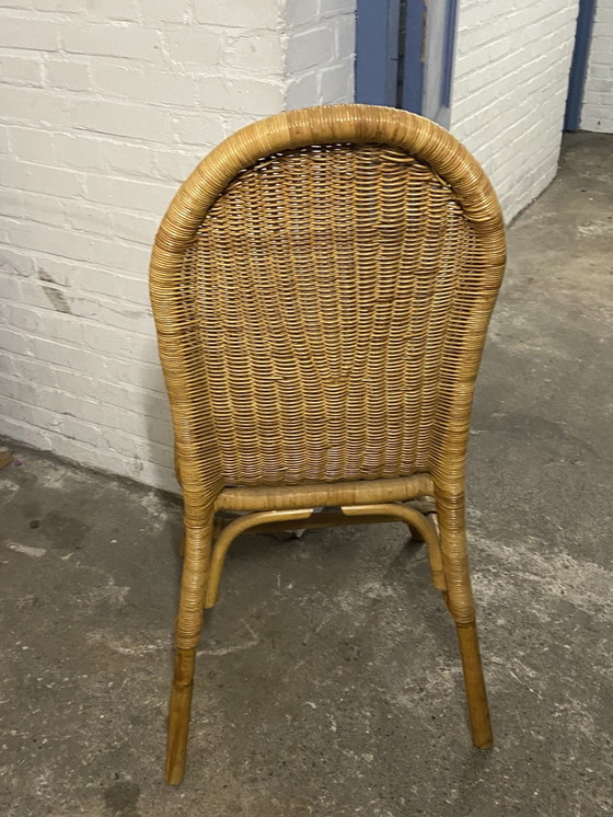 Image 1 of 2X Vintage Rieten Stoelen