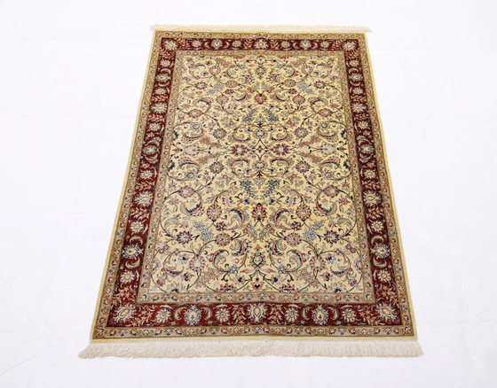 Image 1 of Origineel Perzisch tapijt Qom/Ghom Zuiver zijde 121 X 81 Cm Top staat