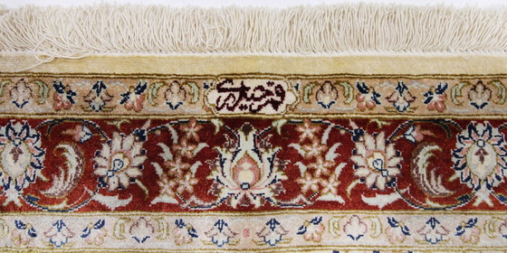 Image 1 of Origineel Perzisch tapijt Qom/Ghom Zuiver zijde 121 X 81 Cm Top staat