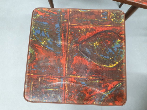 Image 1 of Pop Art Mimiset. Vintage Nesting Tables/Sidetable Rockabilly