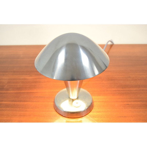 Image 1 of Vintage chromen Bauhaus tafellamp, Tsjecho-Slowakije 1930